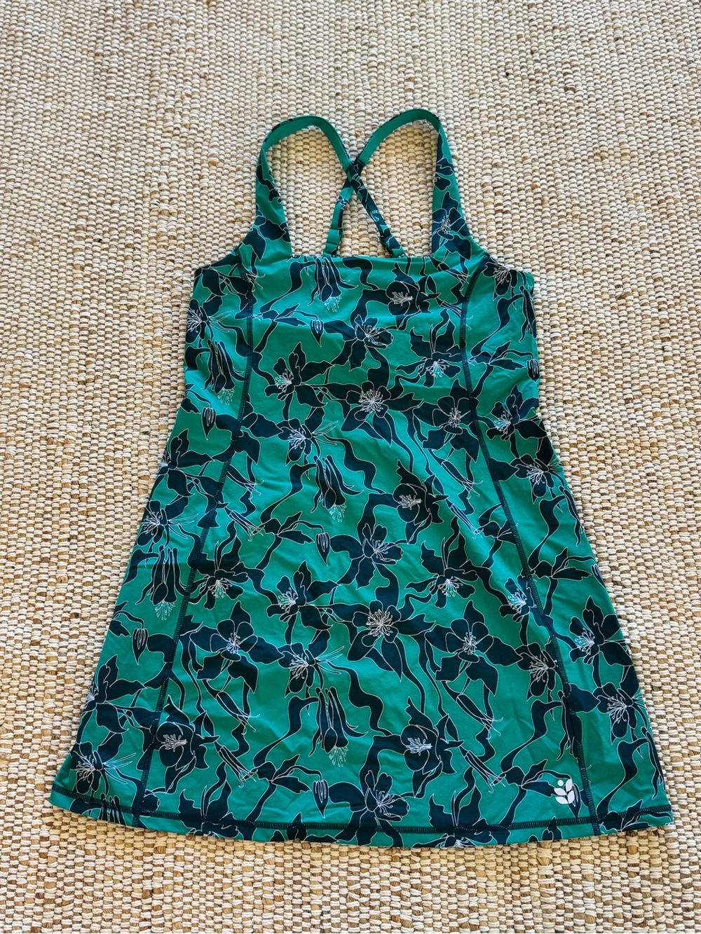 Wild Rye Parker Action green and Black Dress in ALHAMBRA AQUILA BLOOM size 4 - Picture 3 of 9